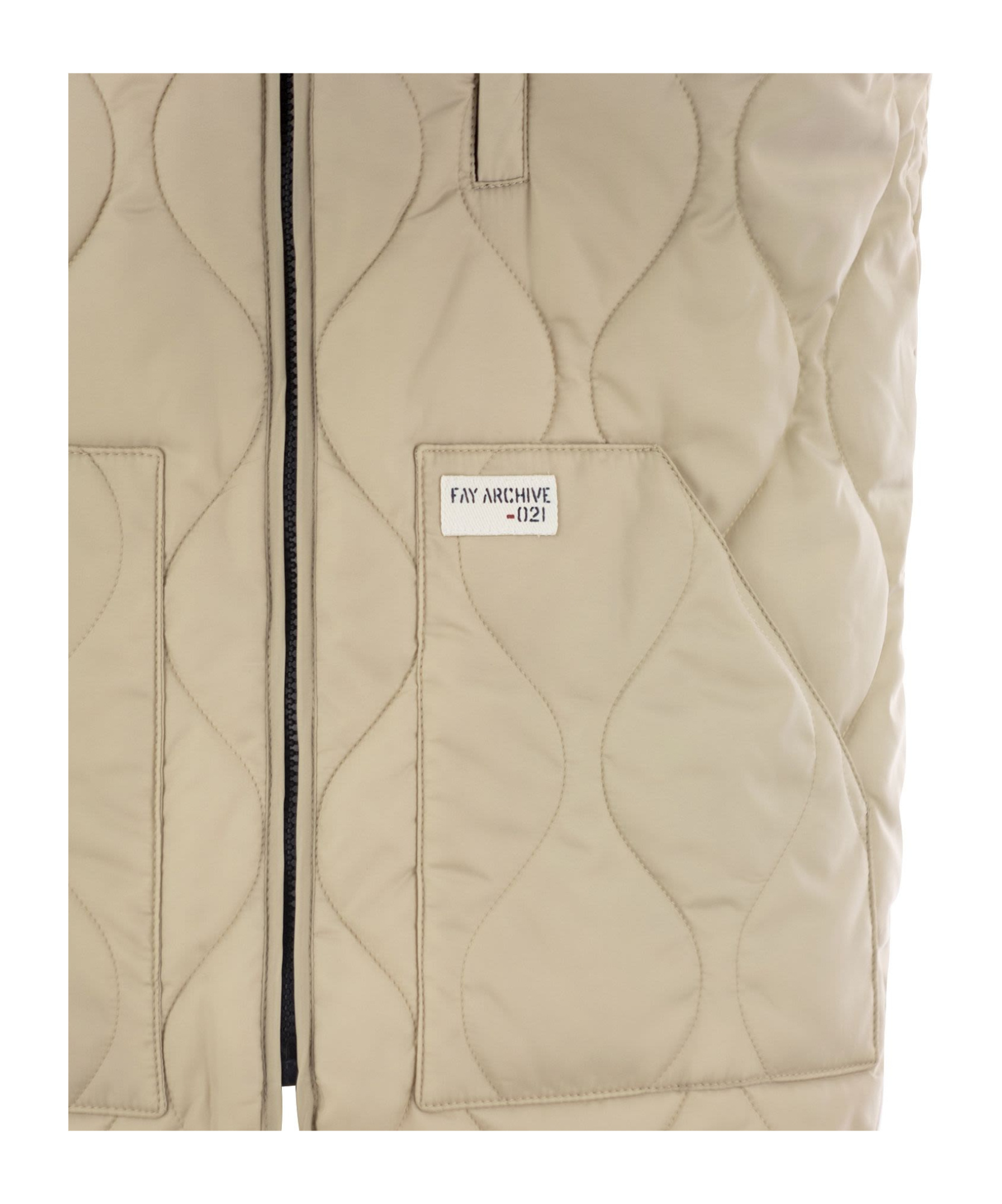 Fay Quilted Vest - Archive In Nude