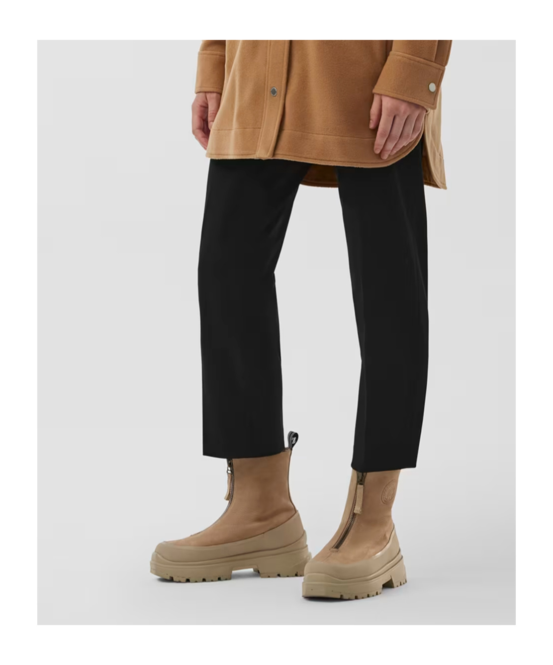 Canada Goose Kya Zip Ankle Boots In Brown