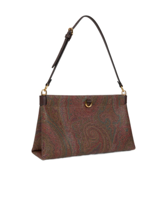 Etro Mini Arnica Paisley-patterned Shoulder Bag In Brown