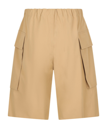 Jil Sander Poplin Shorts In Nude