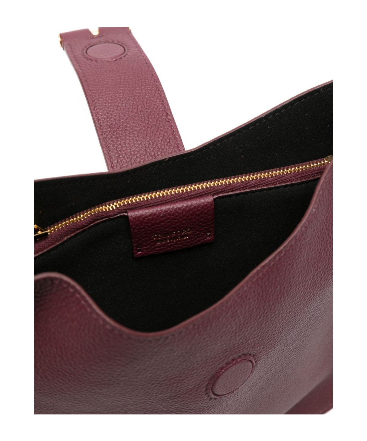 Tom Ford Small Leather T-bar Shoulder Bag In Red