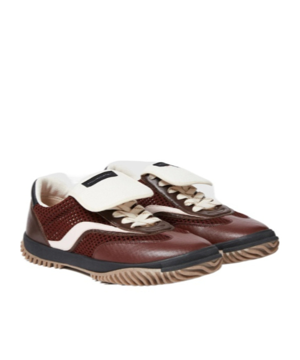 Stella Mccartney S-wave Sport Alter Mat And Mesh Sneakers Wine In Burgundy