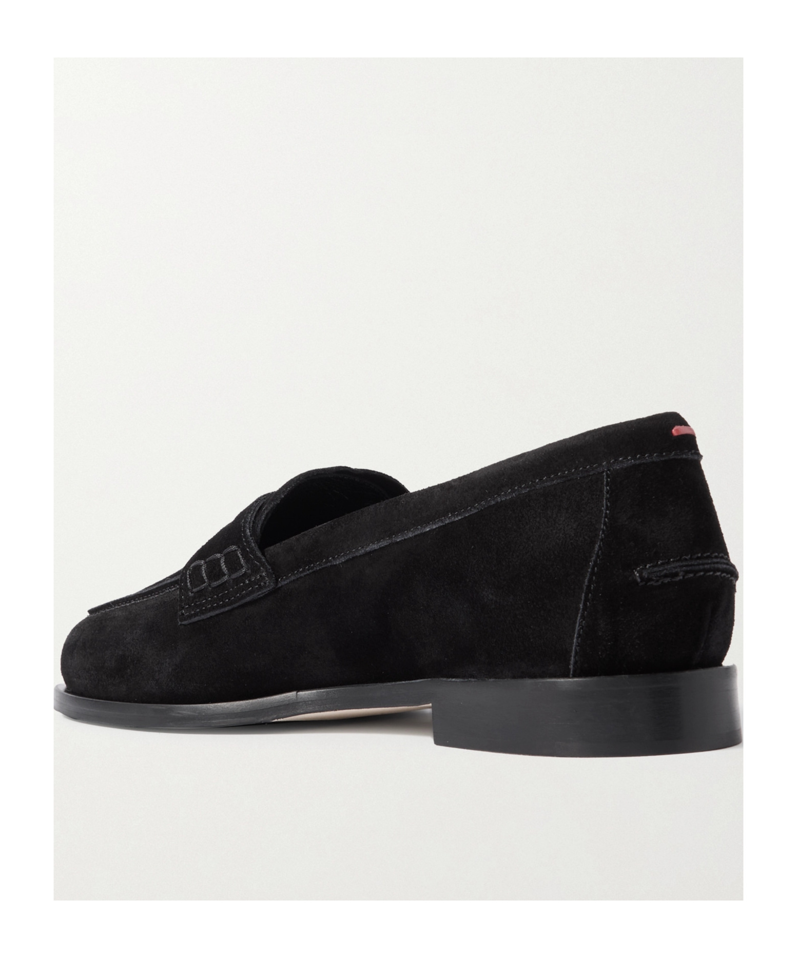 Aeyde Oscar Suede Loafers In Black