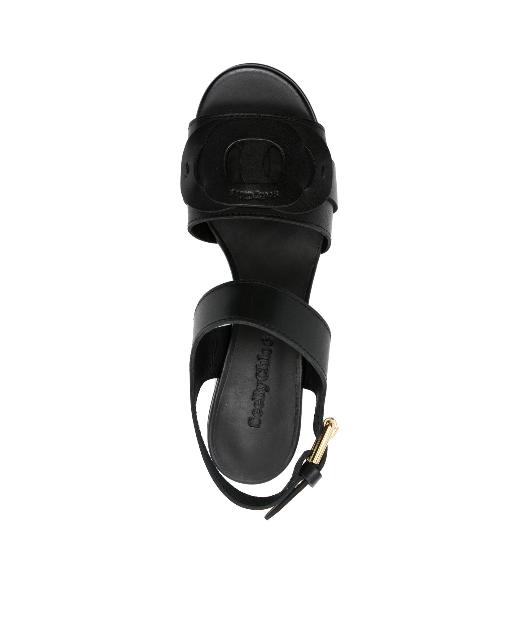 See By Chloé Thick Heel Waterproof Platform Sandals In Black