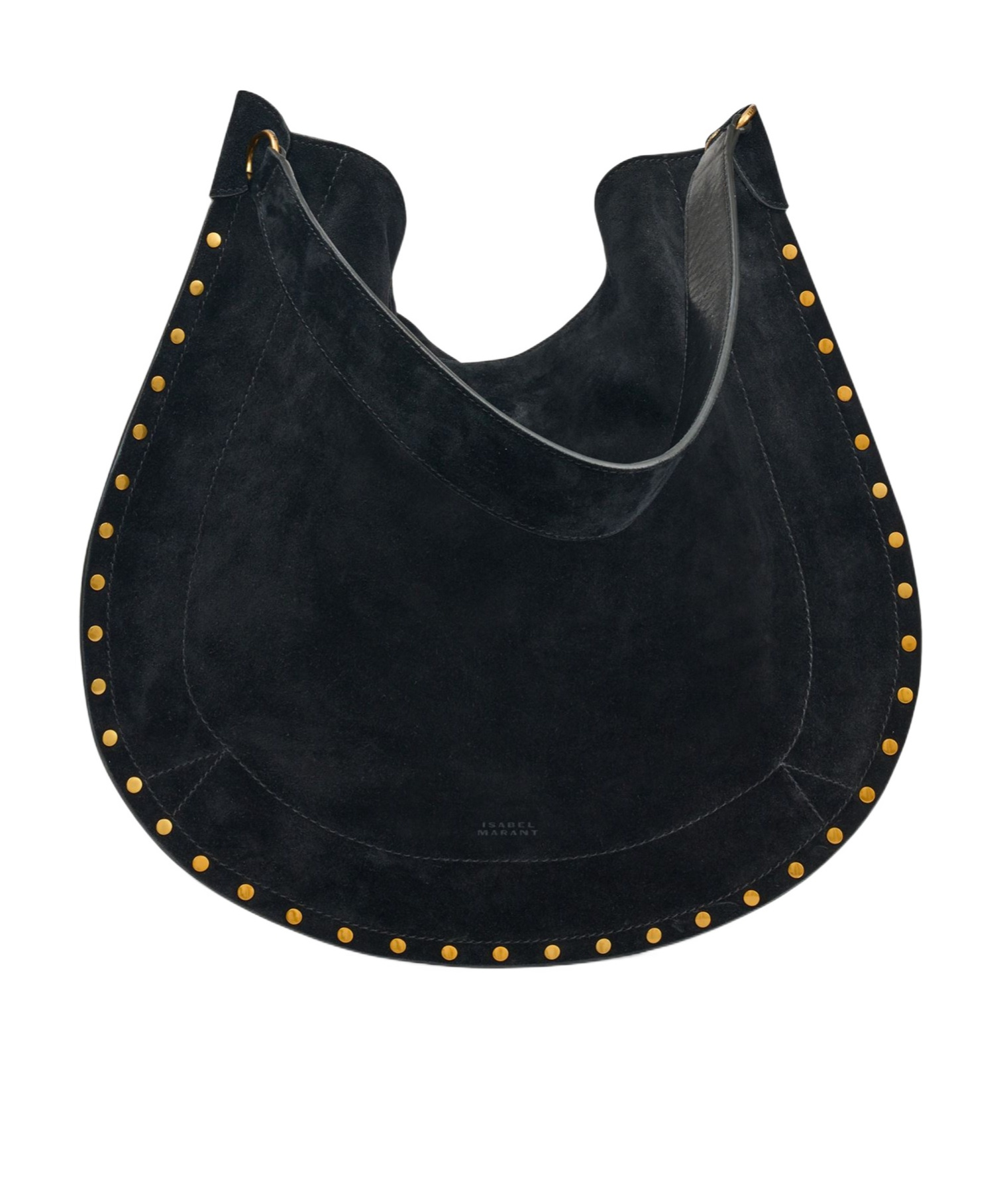 Isabel Marant Oskan Hobo Suede Shoulder Bag In Black