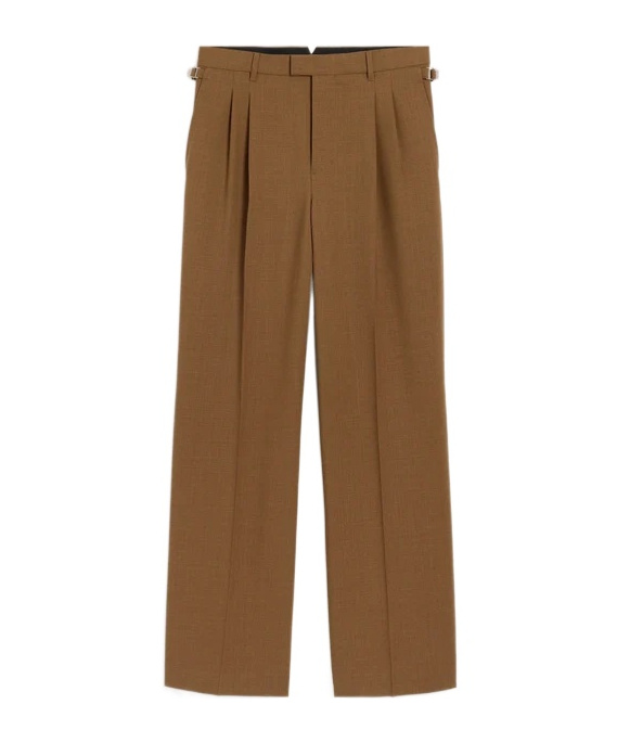 Ami Alexandre Mattiussi Belt Loop Casual Pants In Brown