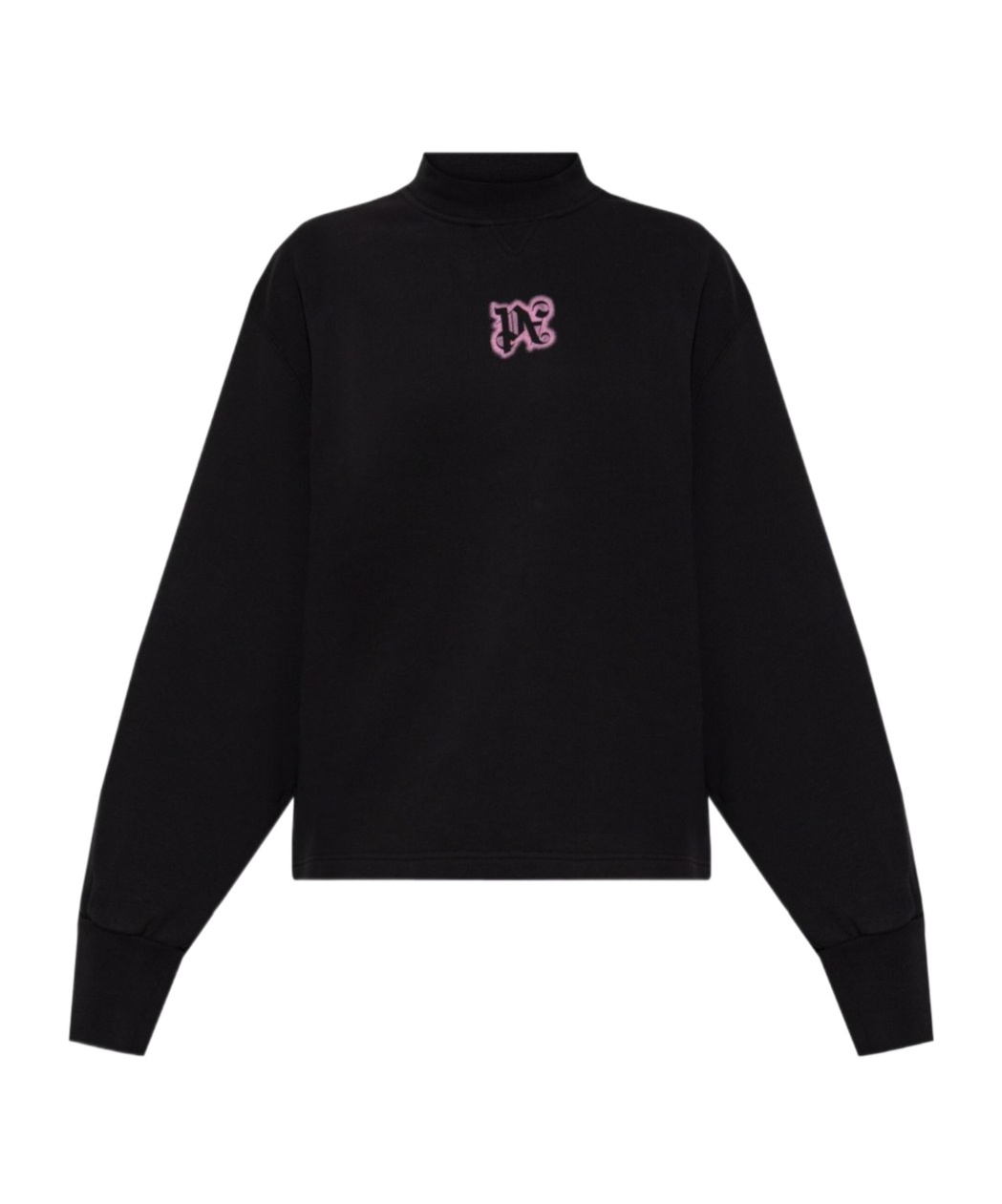 Palm Angels Logo Printed Sweatshirt In Black
