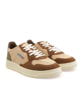Autry Medalist Suede-panelled Lace-up Sneakers In Multi