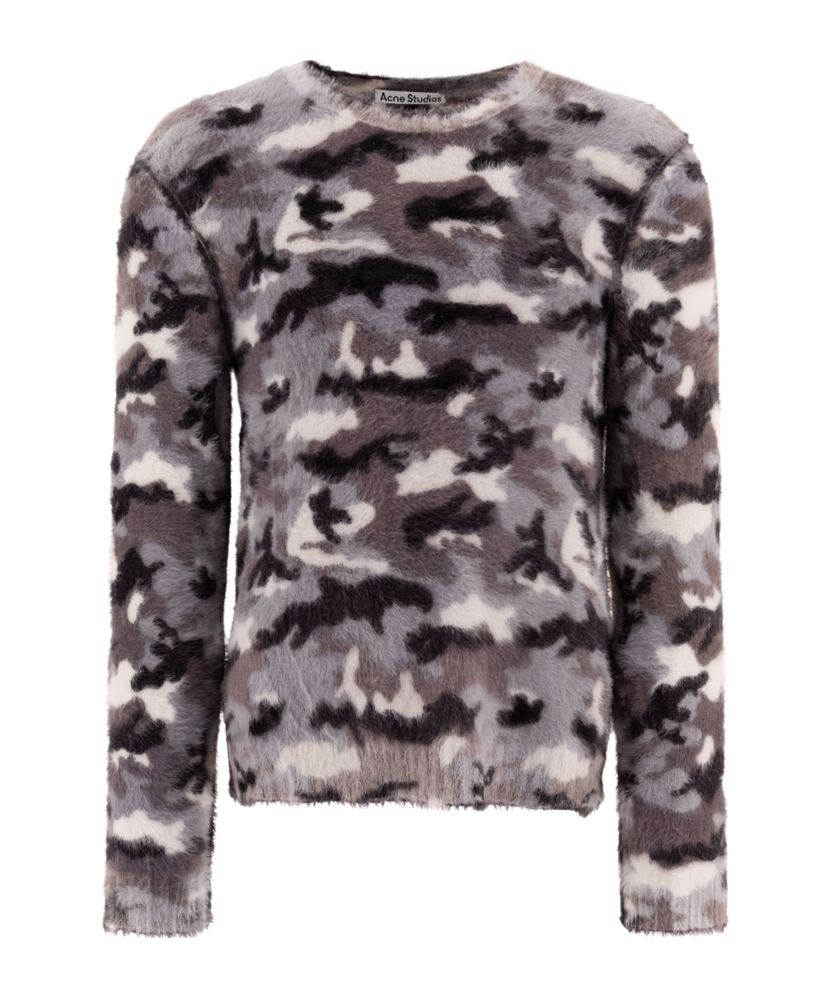 Acne Studios Long-sleeved Sweater In Gray