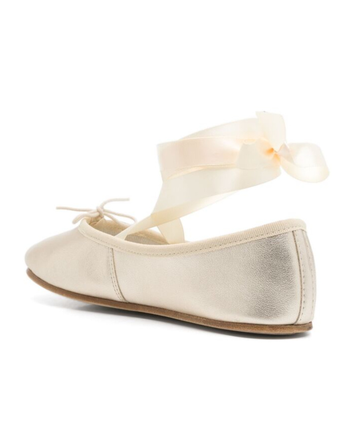 Repetto Sophia Leather Ballerina Shoes In Nude