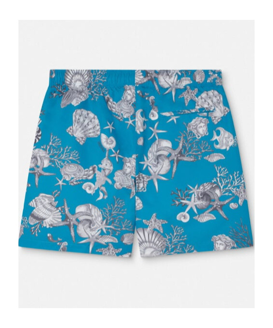 Versace Coral Theater Swim Trunks