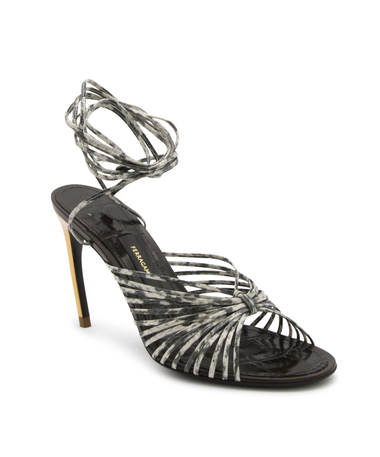 Ferragamo Women's Leather Sandal In Black