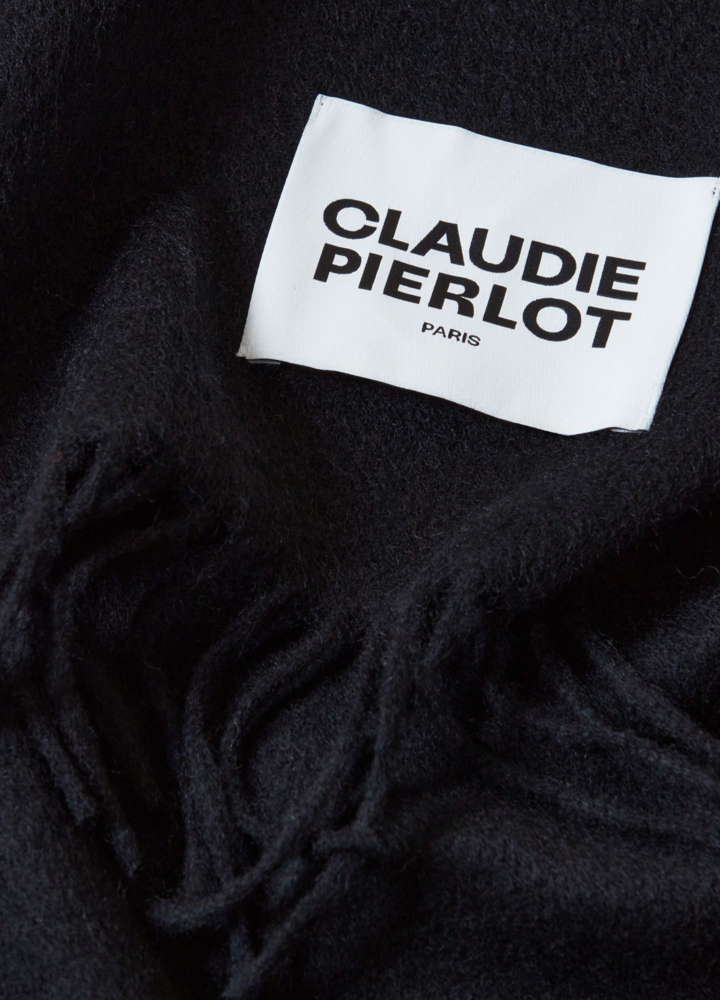 Claudie Pierlot Tassel Scarf In Black