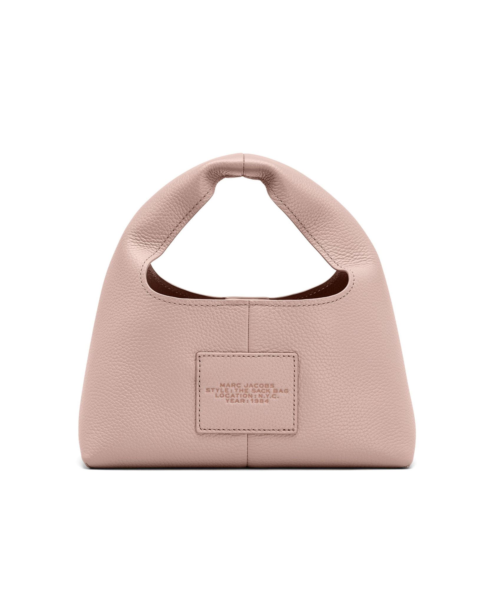 Shop Marc Jacobs The Mini Sack Leather Tote Bag In Nude