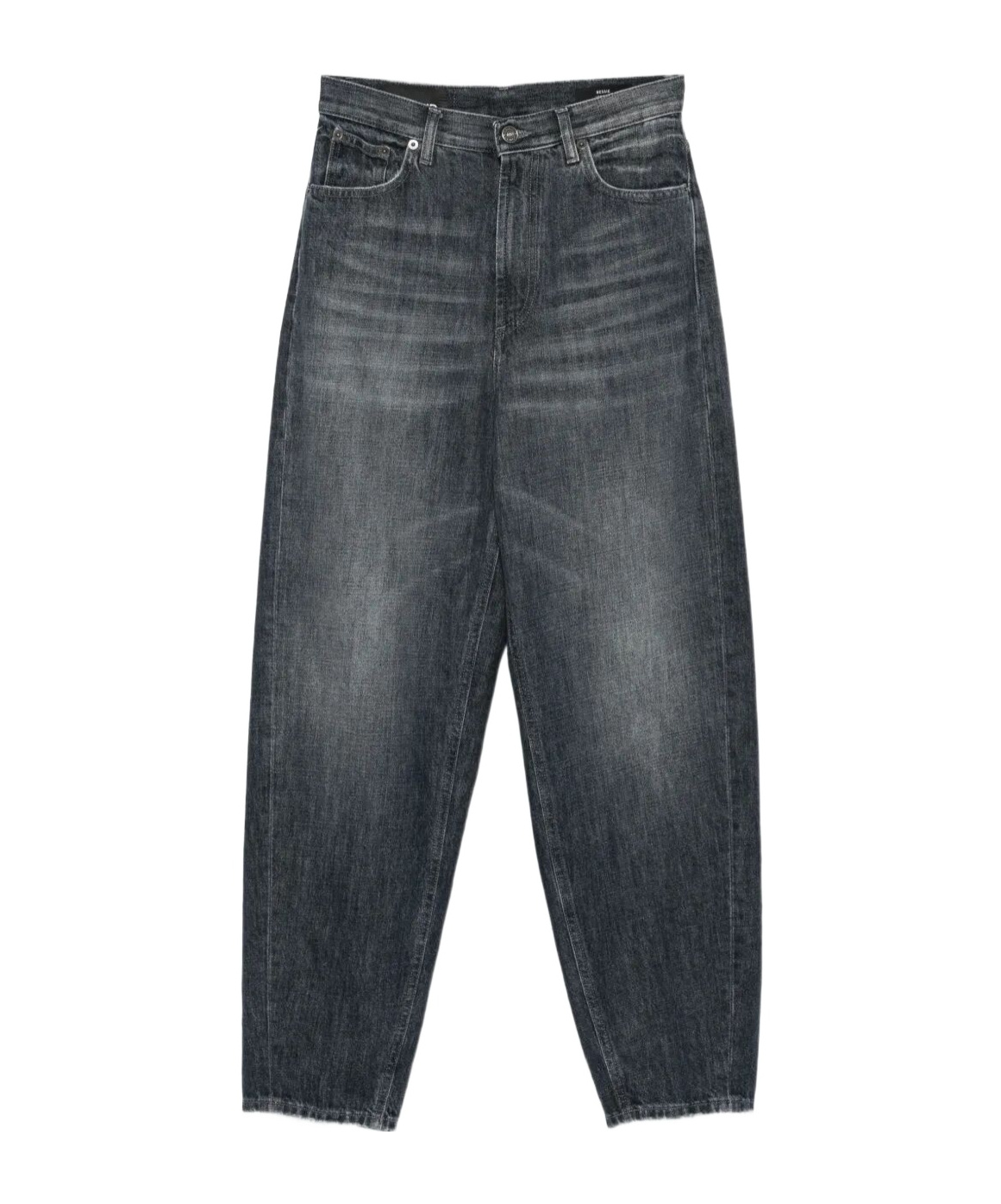 Dondup High-waisted Relaxed-fit Jeans With Vintage Wash In Purple