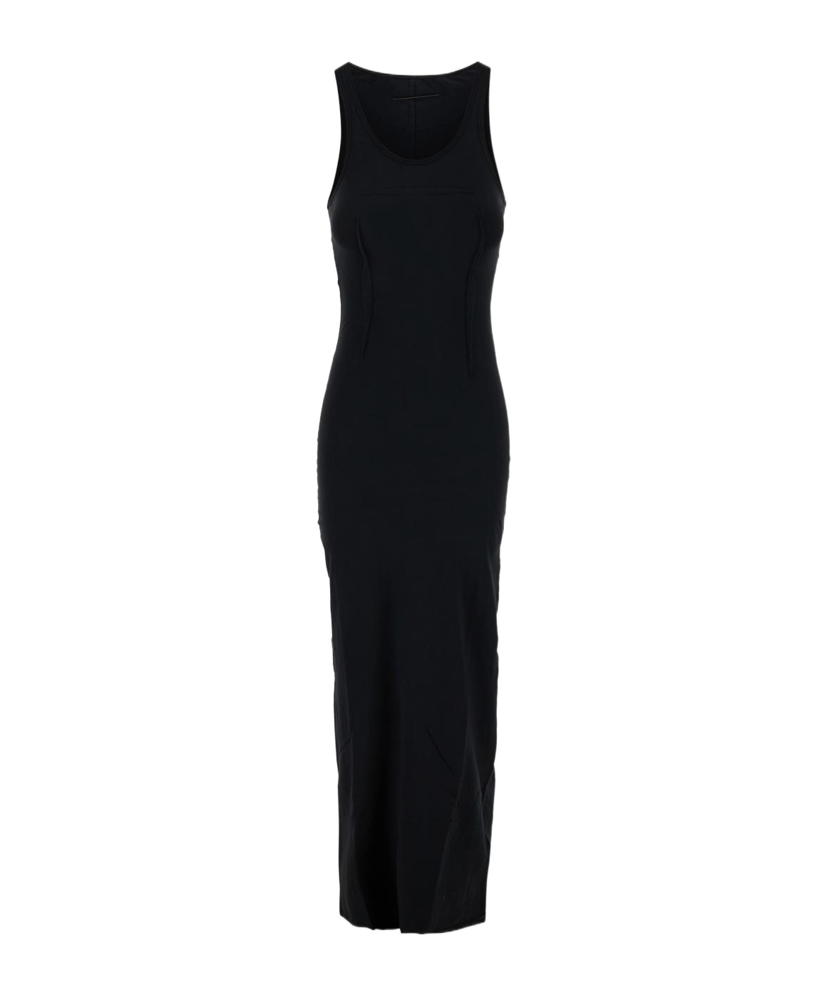 Mm6 Maison Margiela Sleeveless Midi Dress In Black