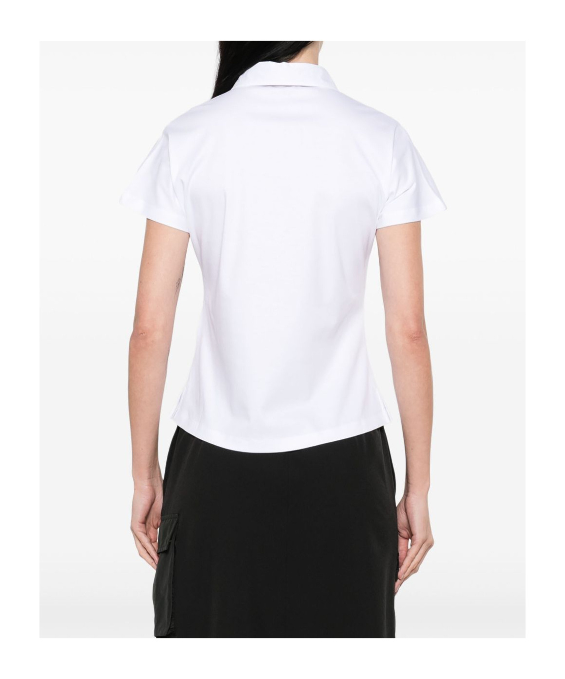 Herno White Cotton Polo Shirt With Classic Collar In White