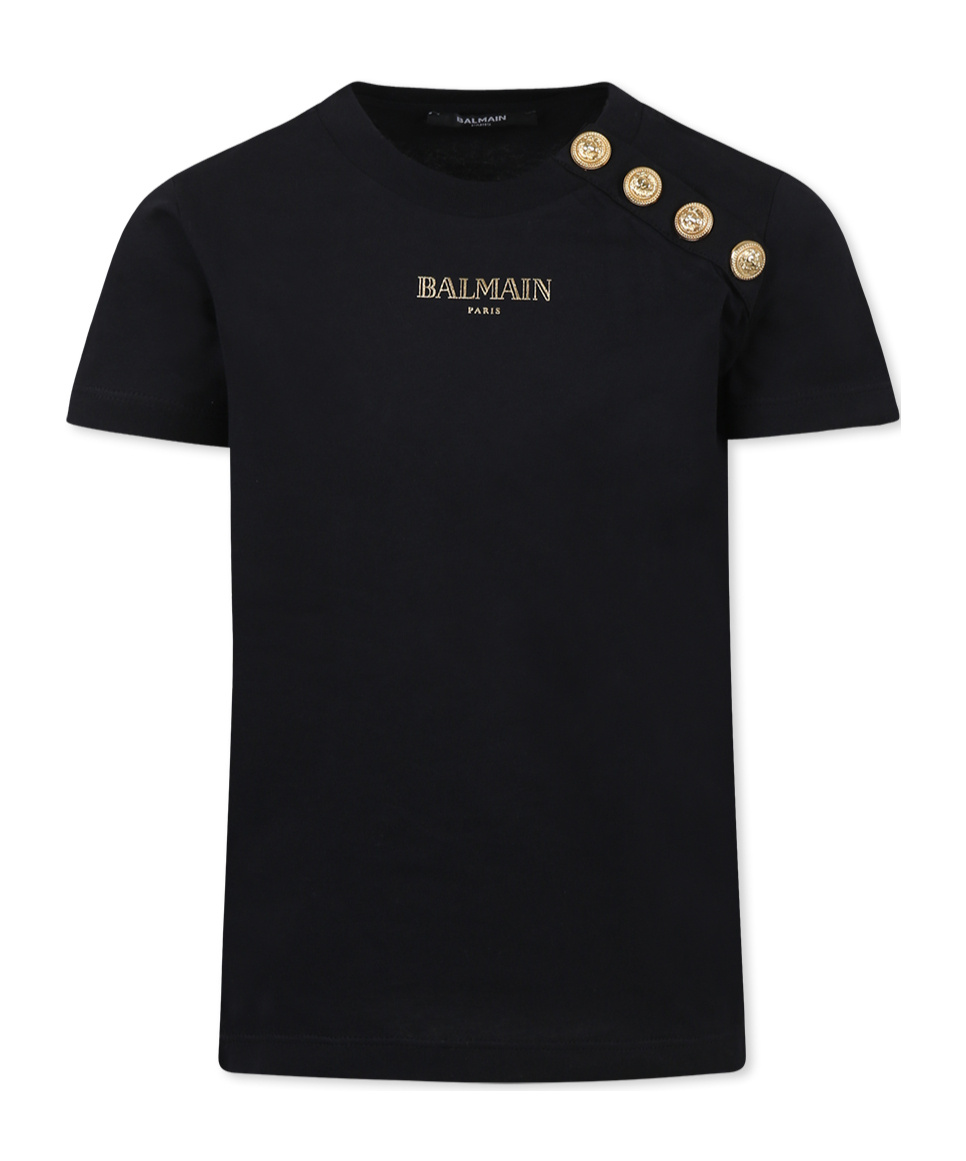 Balmain Short-sleeved T-shirt In Black