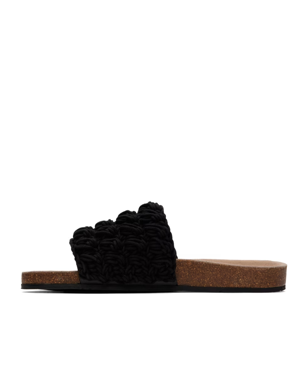 Jw Anderson Popcorn Slippers In Black