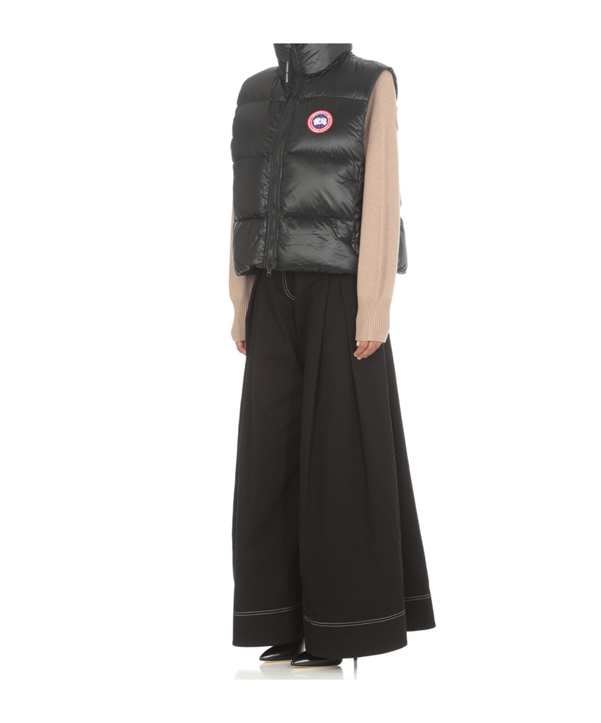 Canada Goose Logo-patch Padded Gilet In Black