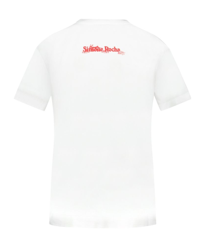 Simone Rocha Hare Illustration T Shirt In White