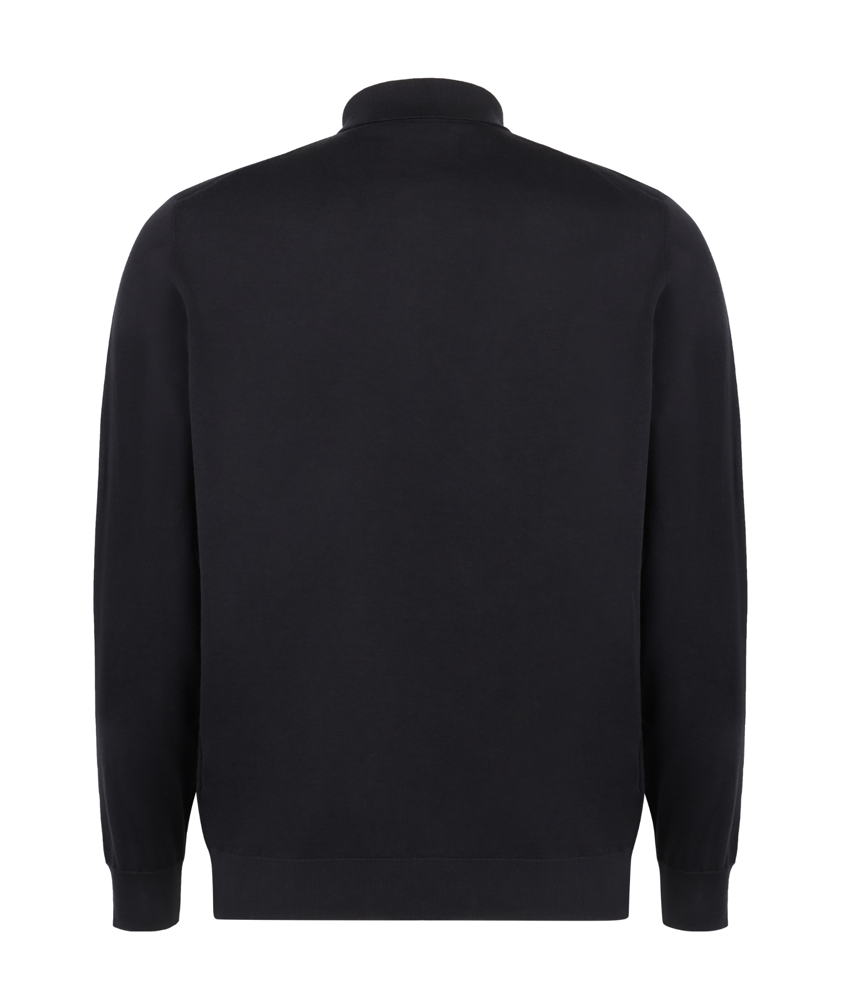 Drumohr Navy Blue Knit Sweater In Black