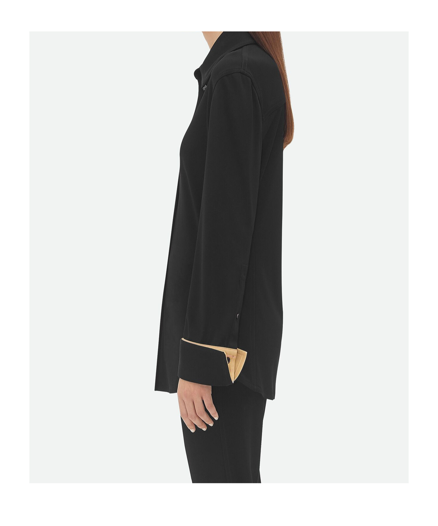 Bottega Veneta Women's Jersey Shirt In Black