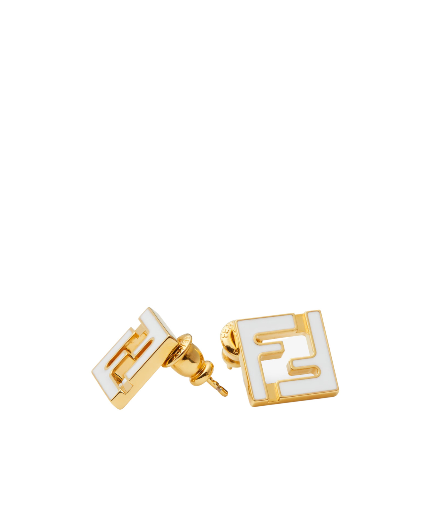 Fendi Forever Earrings In Gold