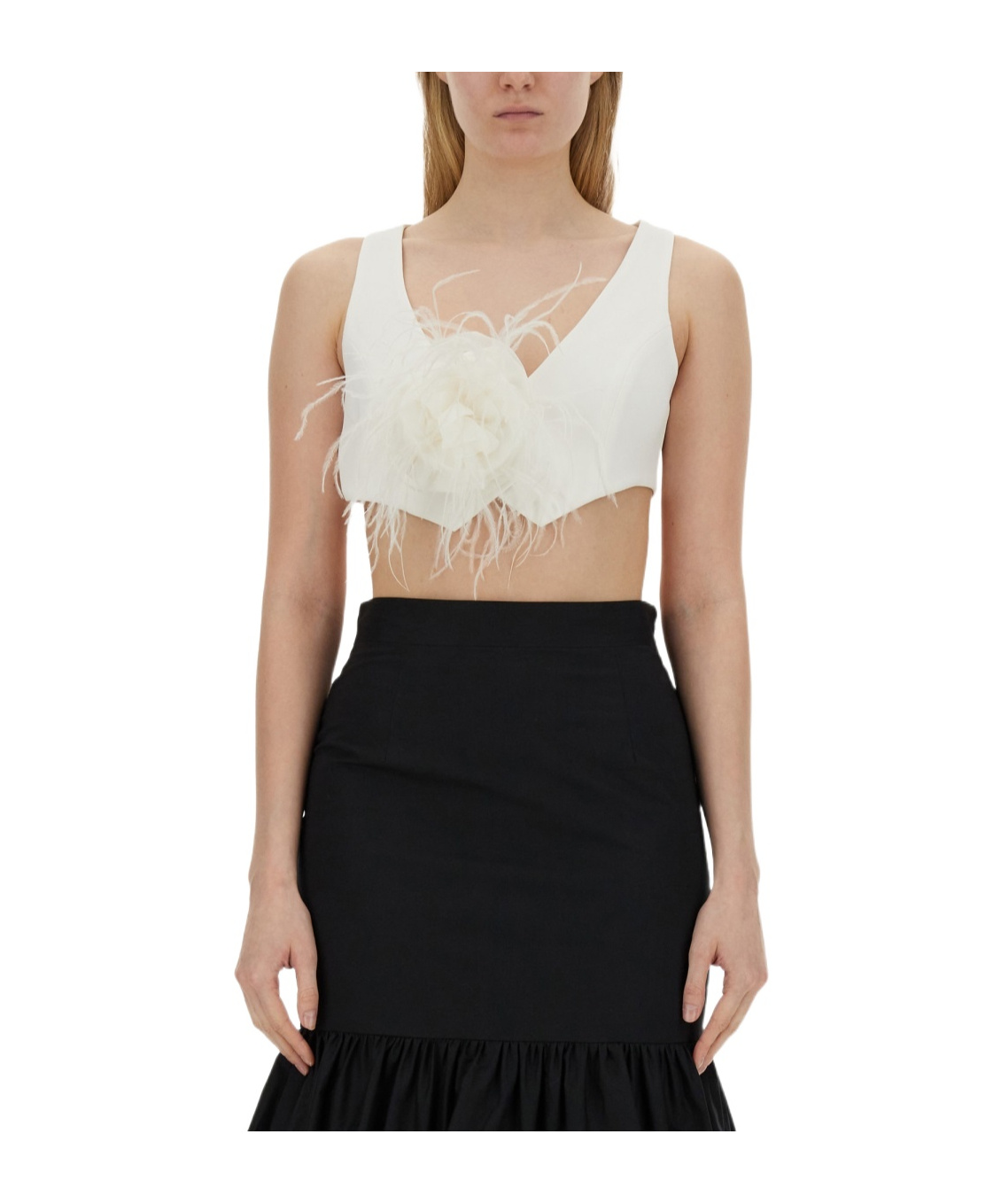 Moschino Vests With Rose. In Black