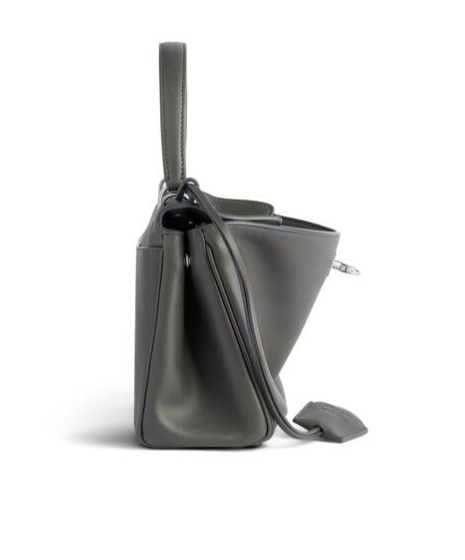 Balenciaga Rodeo Mini Leather Tote Bag In Grey