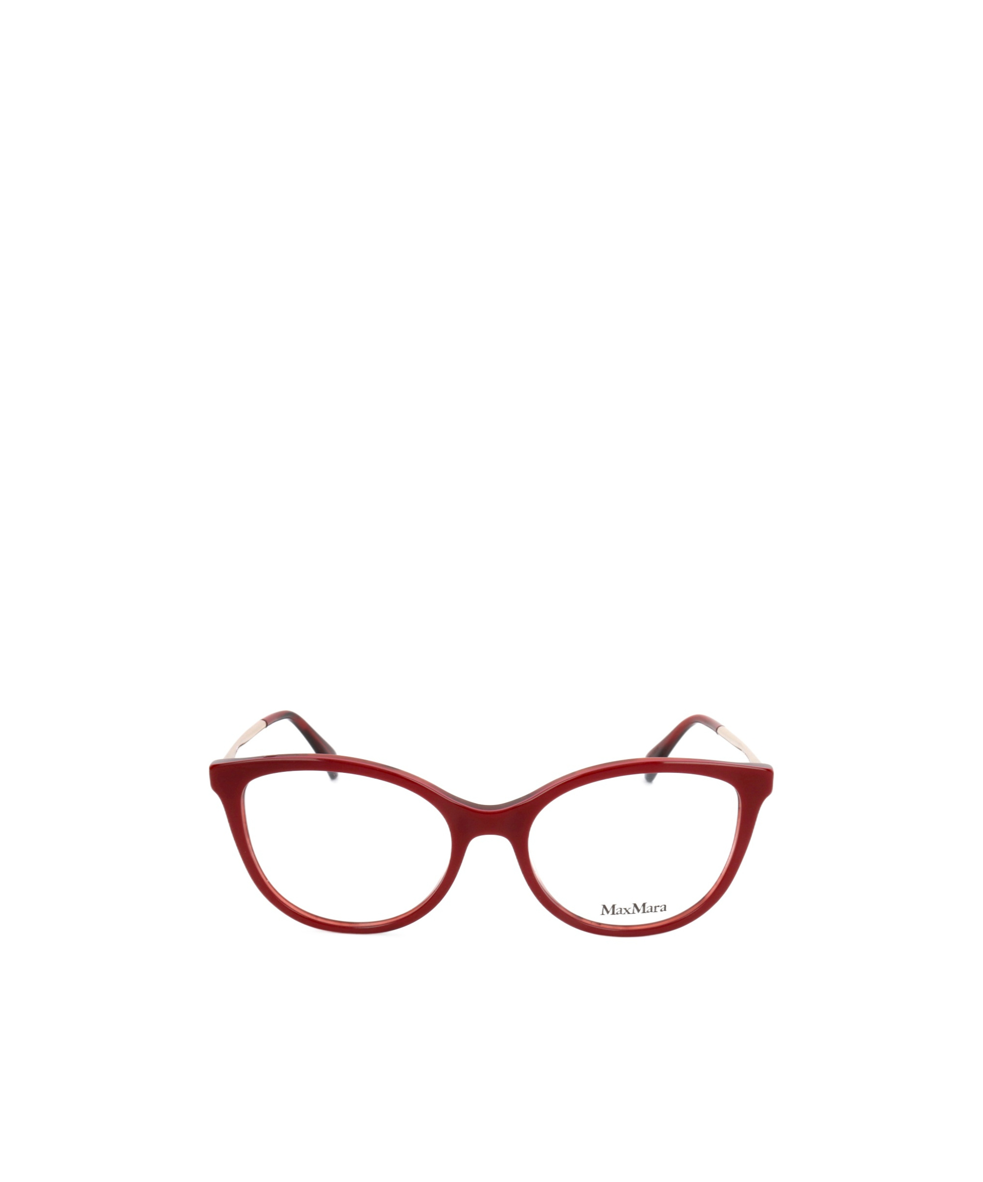 Max Mara Round-frame Optical Glasses In Red
