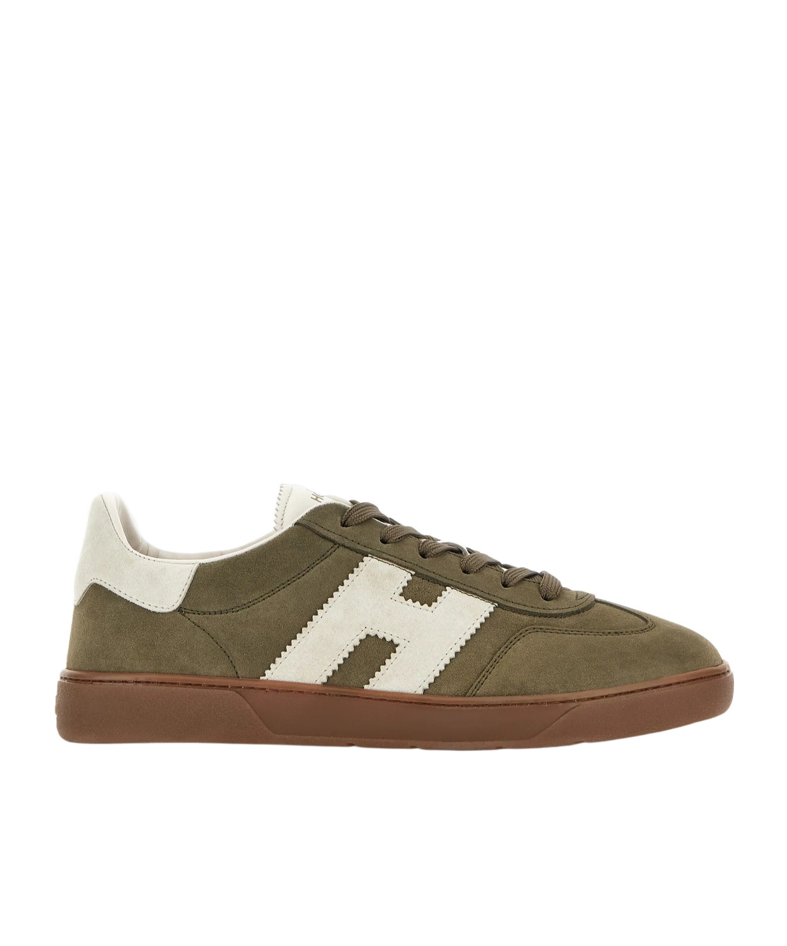 Hogan Round Toe Suede Low Top Sneakers