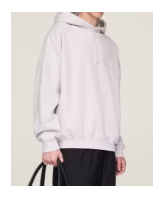 Y-3 Drawstring Hoodie In Gray