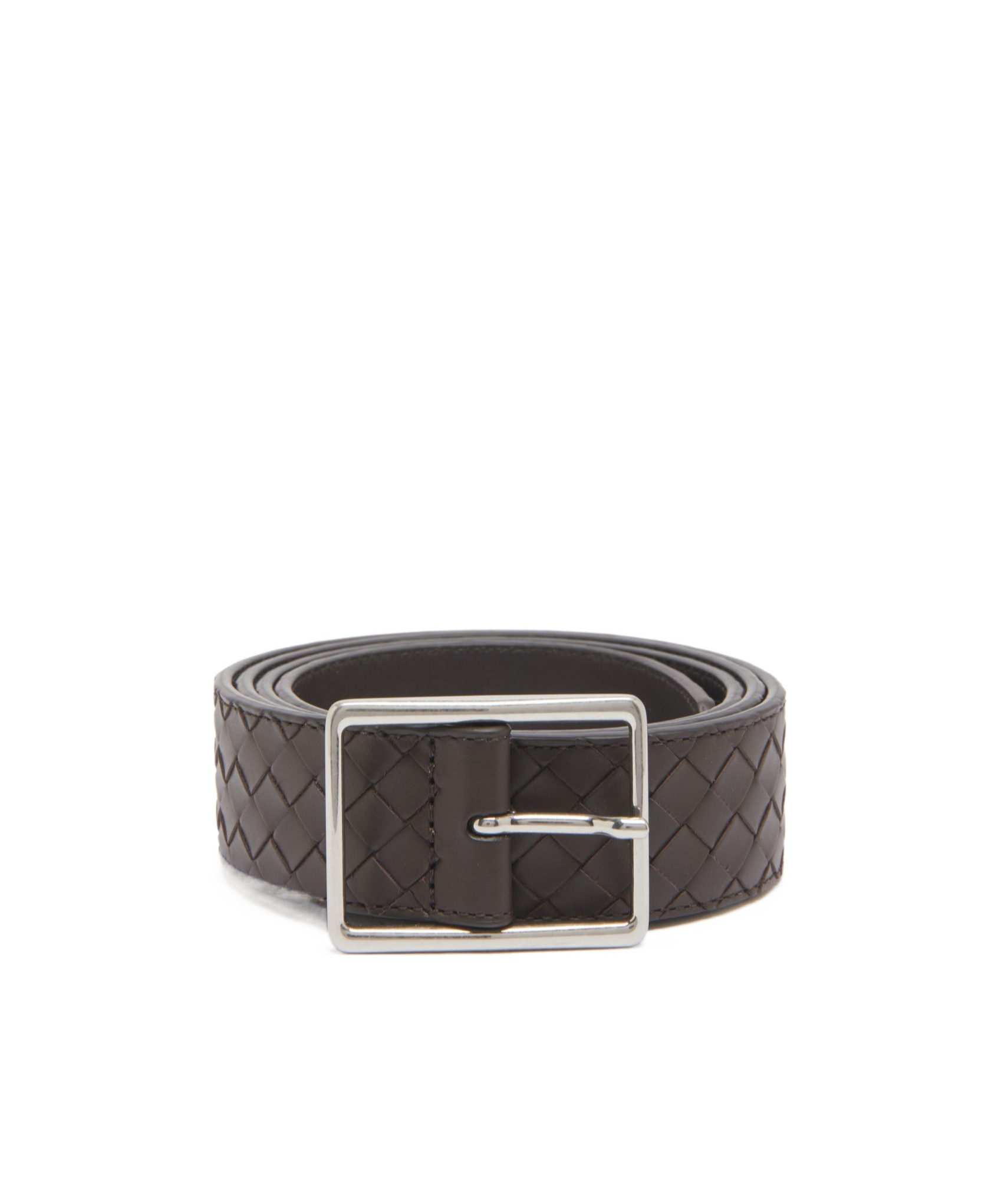 Shop Bottega Veneta Logo Belt In Black