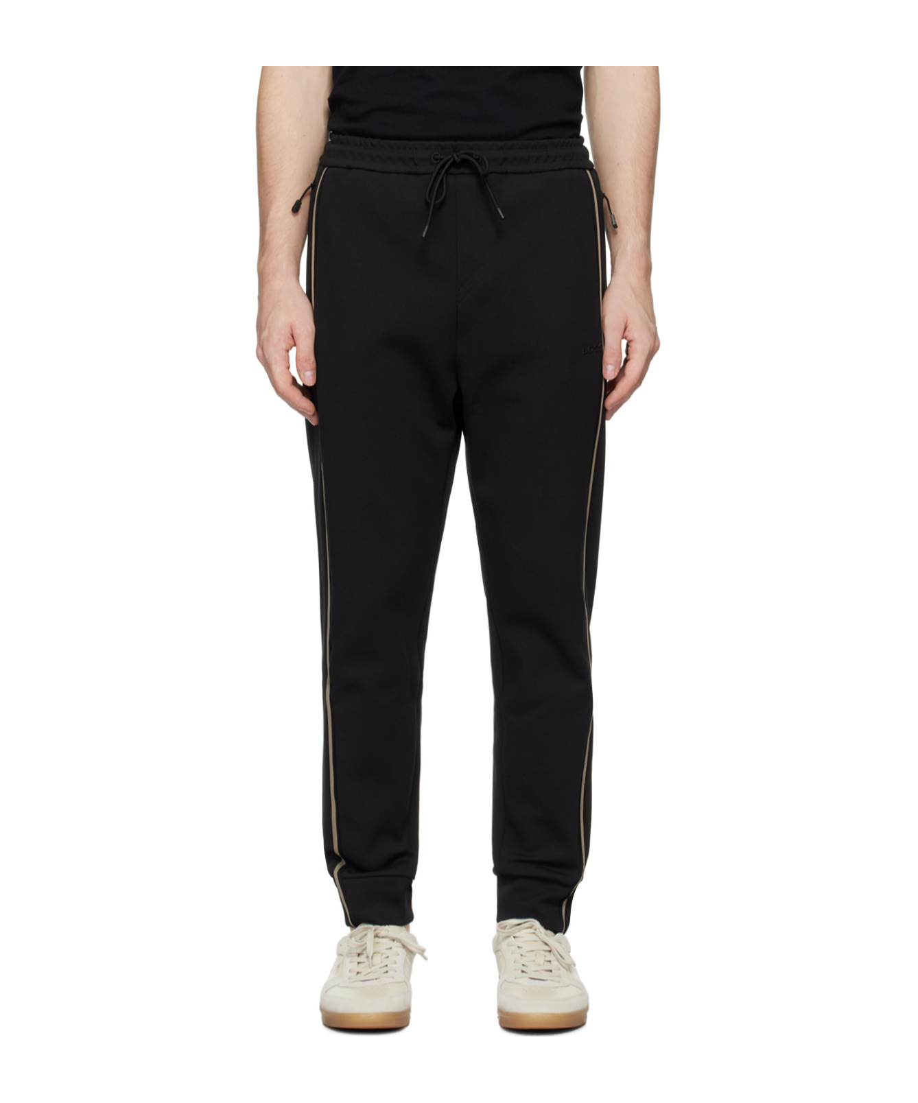 HUGO BOSS TAPE-EMBELLISHED TRACK PANTS