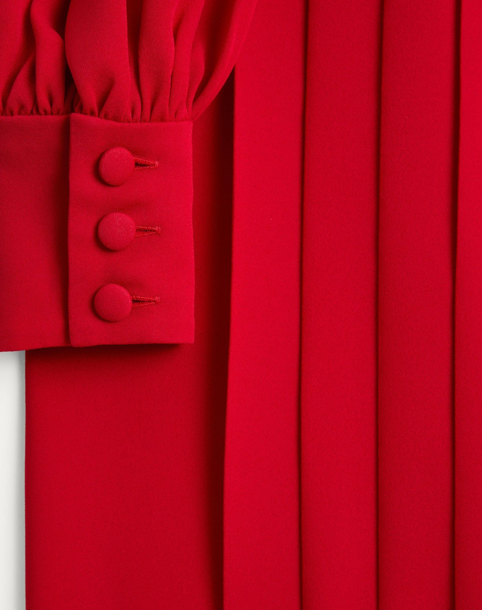 Valentino Silk Georgette Gown In Red