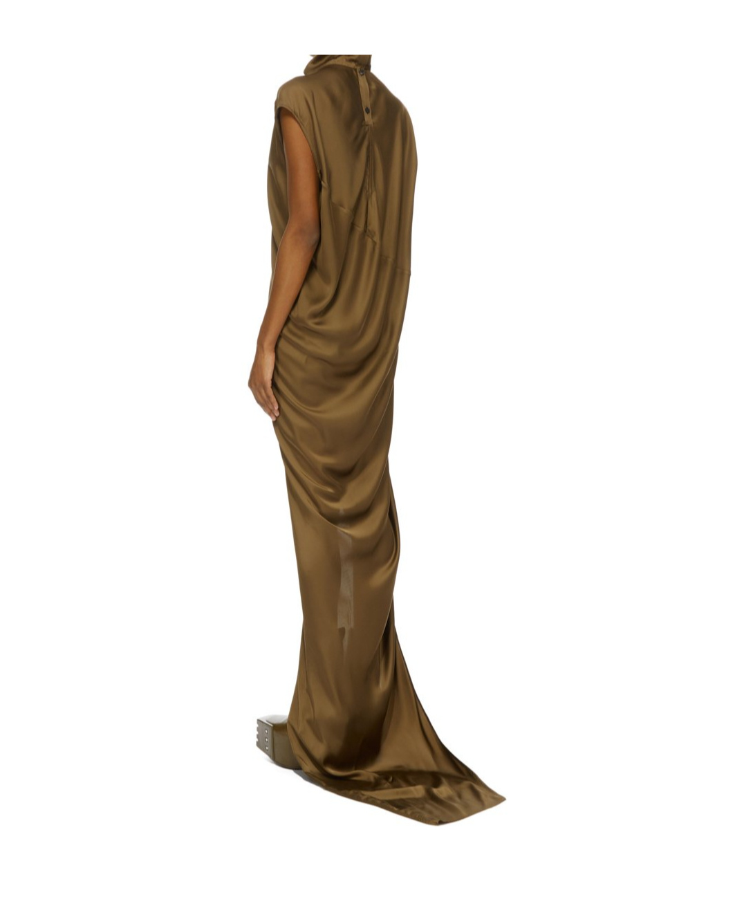 Rick Owens Sleeveless Dress In Brown