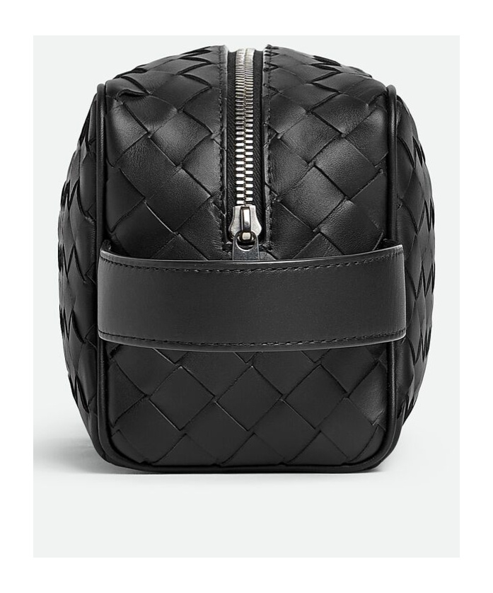 Bottega Veneta Intreciato Knitted Clutch In Black