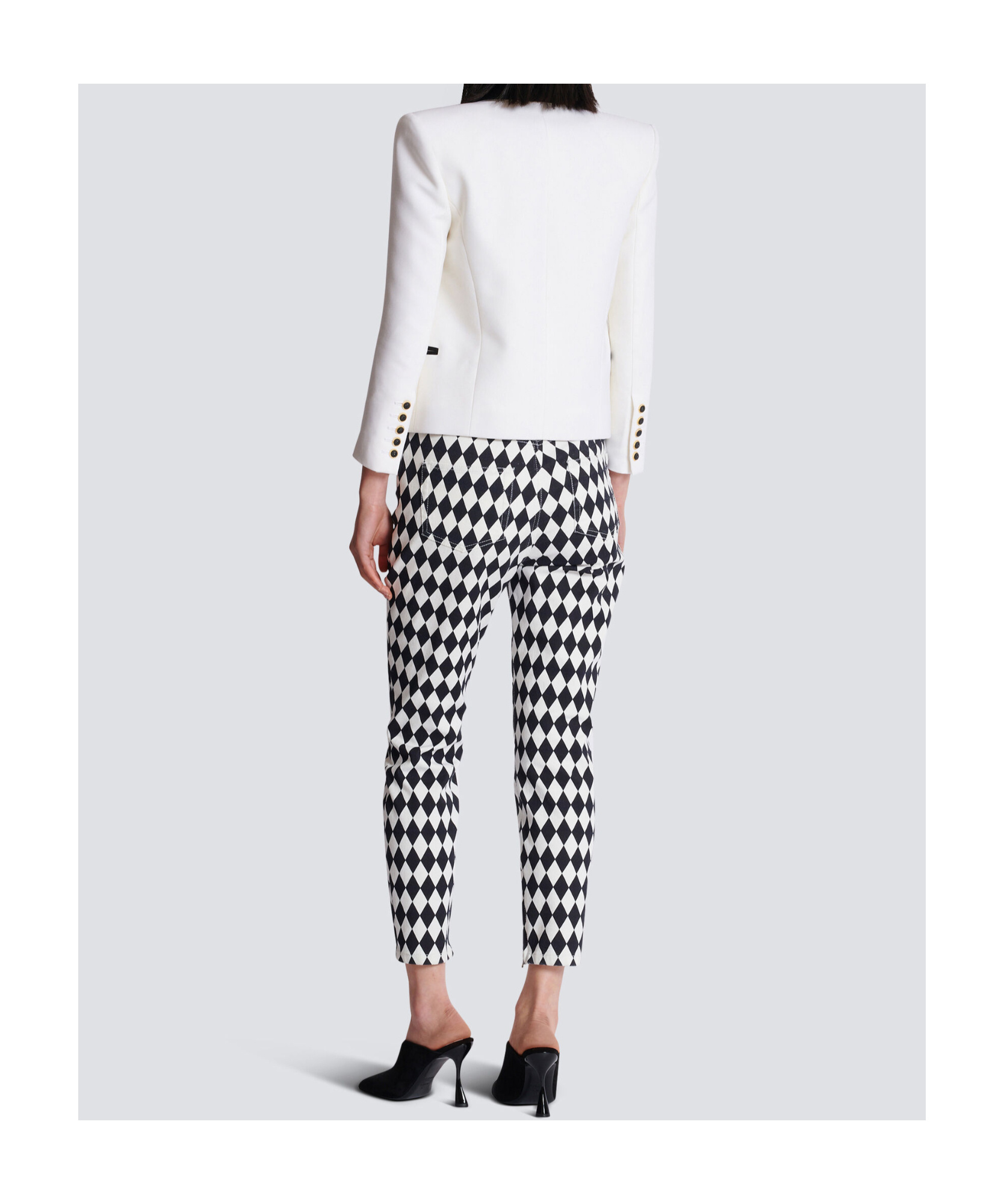 Balmain Long-sleeved Casual Jacket In White