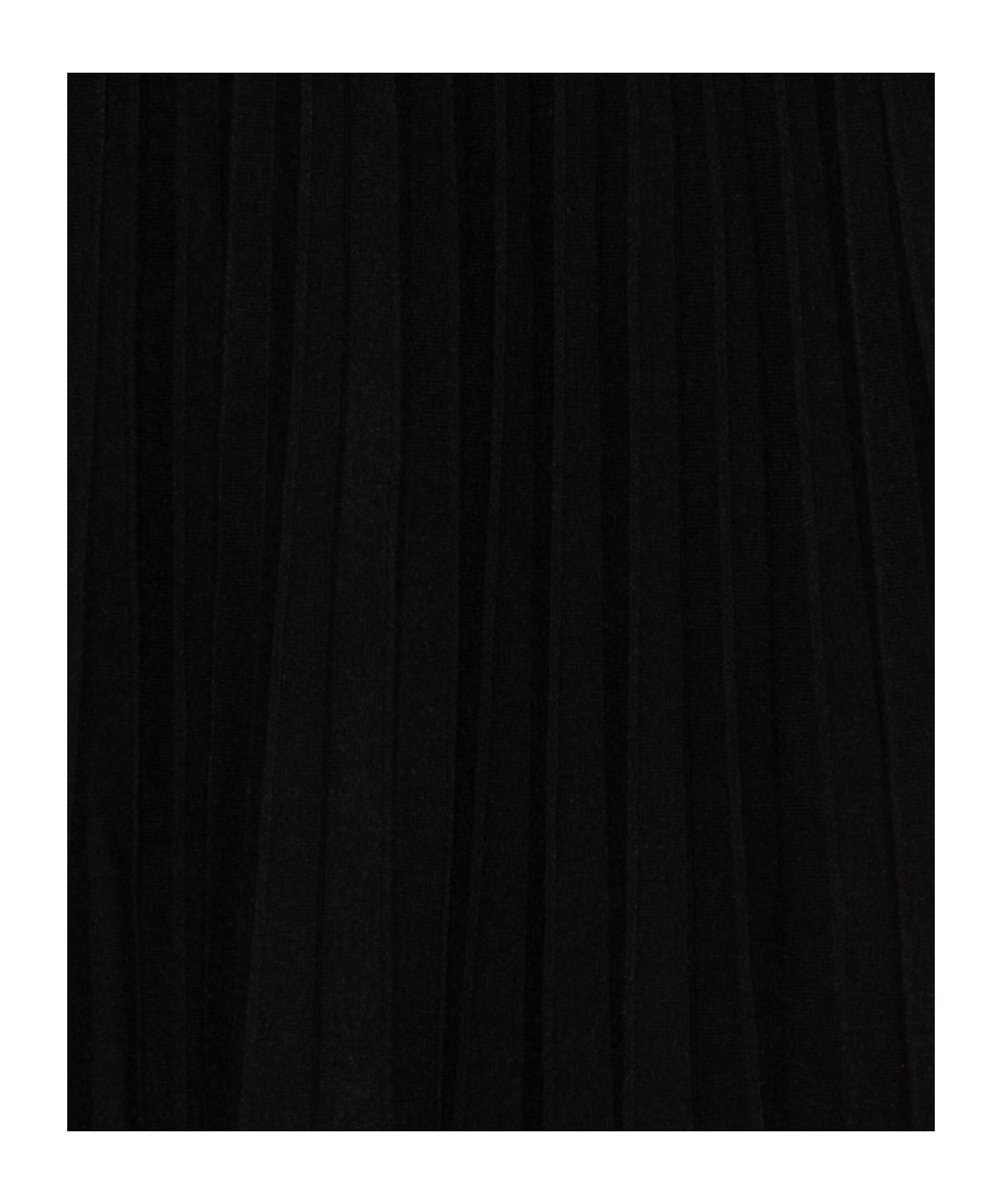 Blugirl Pleated Midi Skirt With Fitted Waistband In Black