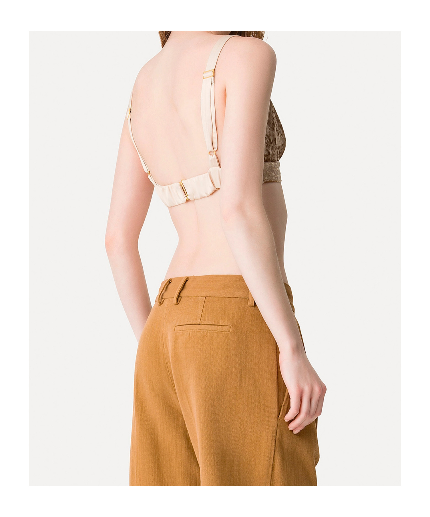 Forte Forte Stretchy Chic Bralette In Gold