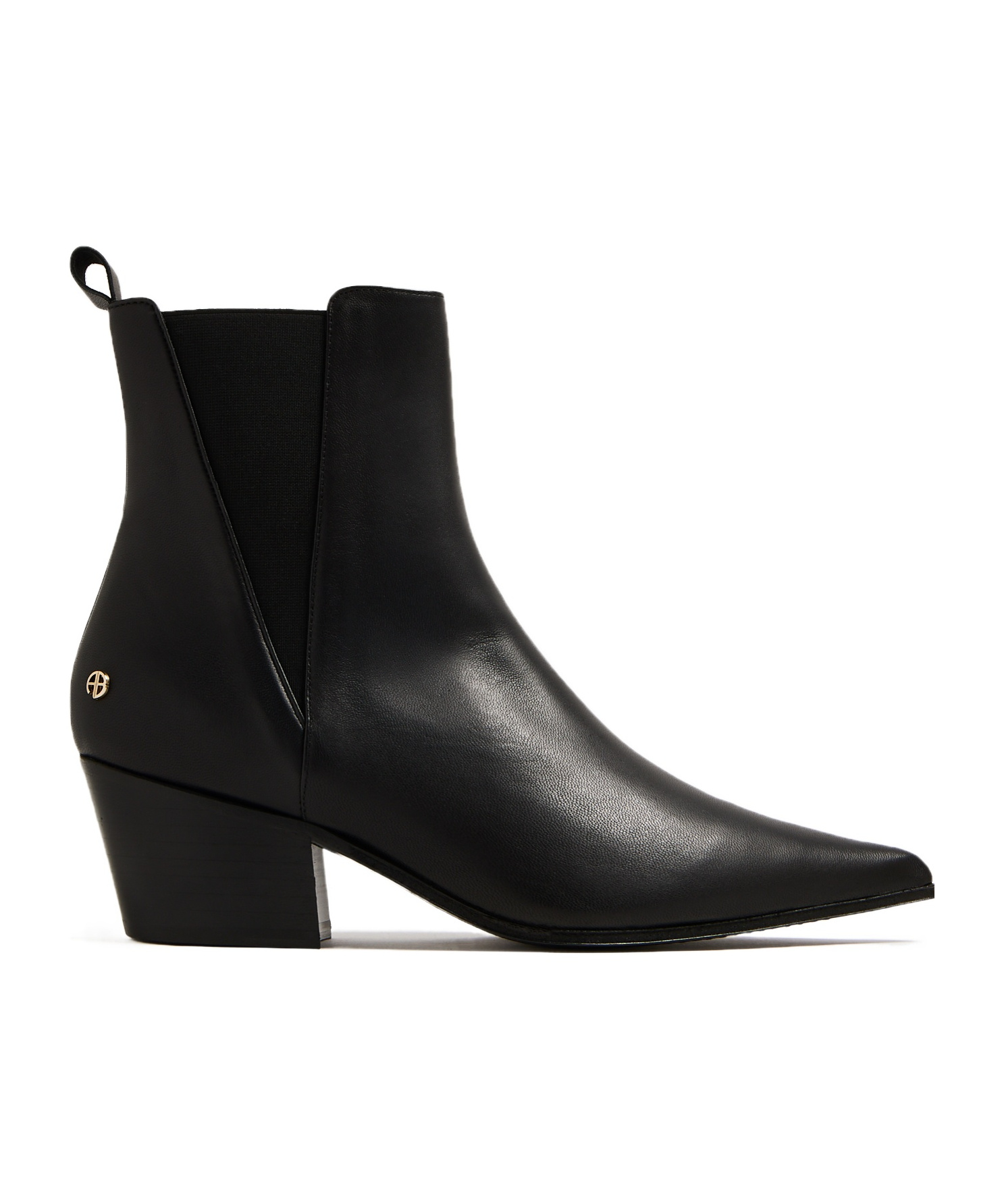 Shop Anine Bing Sky Leather Ankle Boots In Black