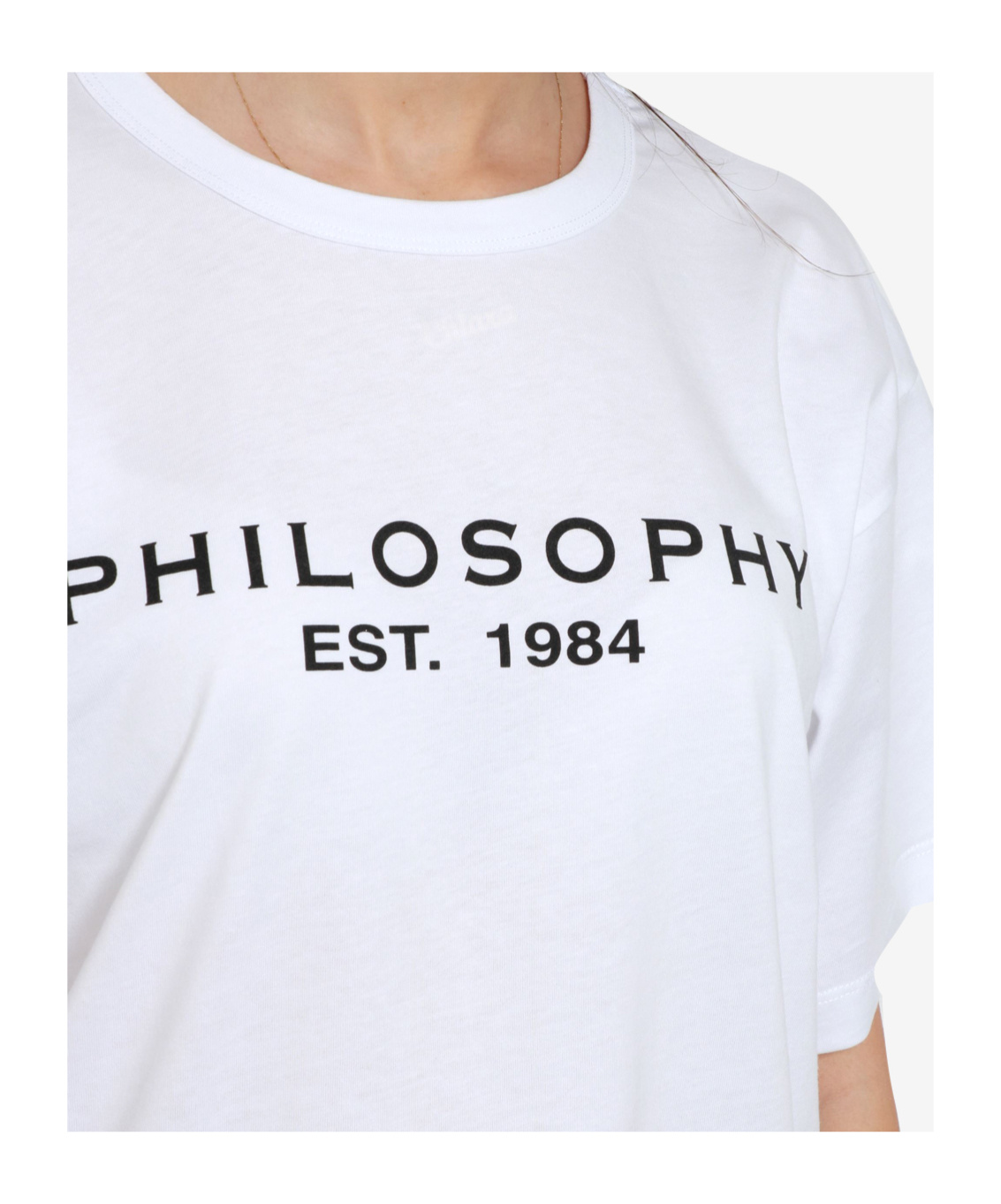 Philosophy Di Lorenzo Serafini Lettering Print T-shirt In White