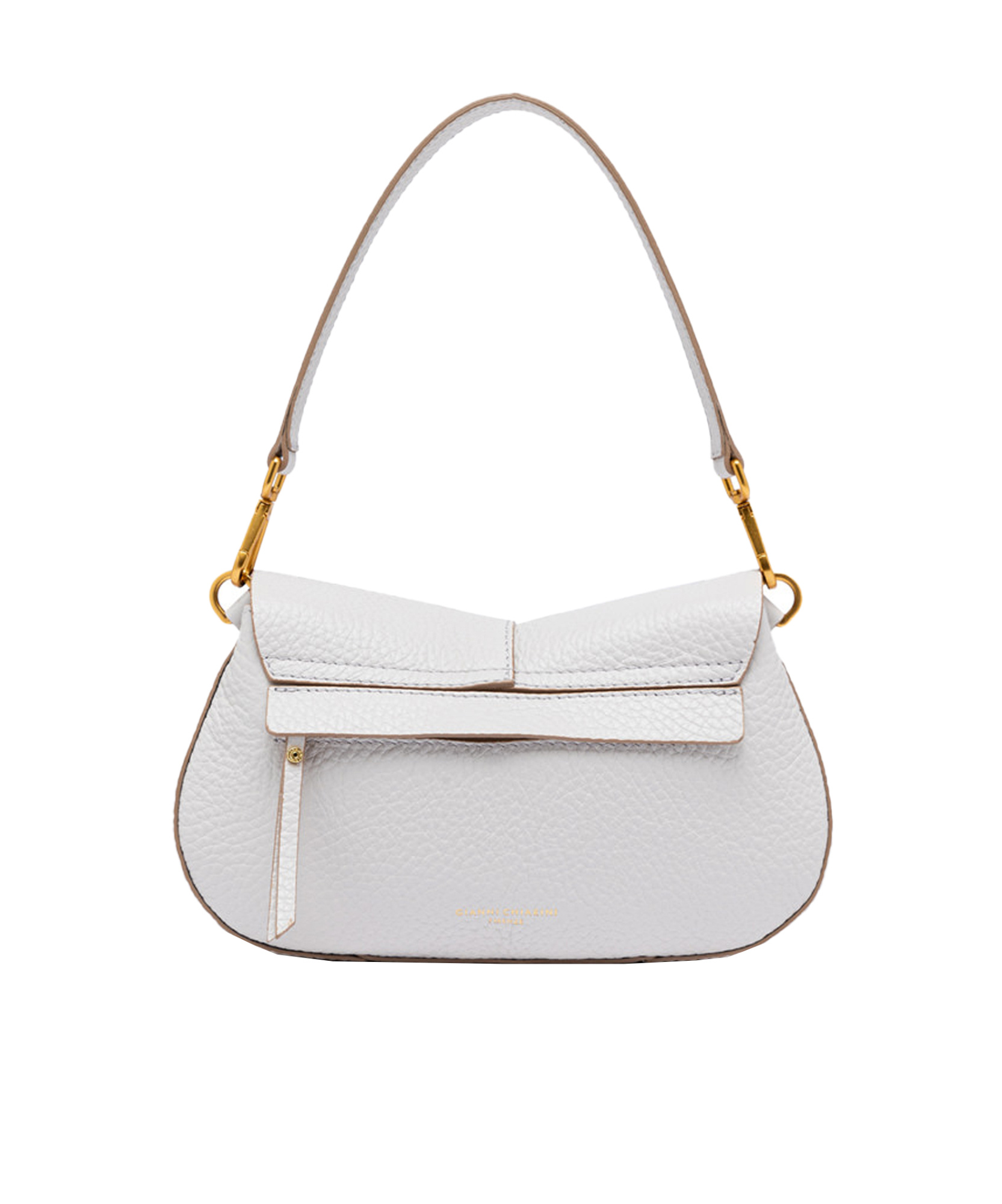 Gianni Chiarini Helena Round Shoulder Bag In White