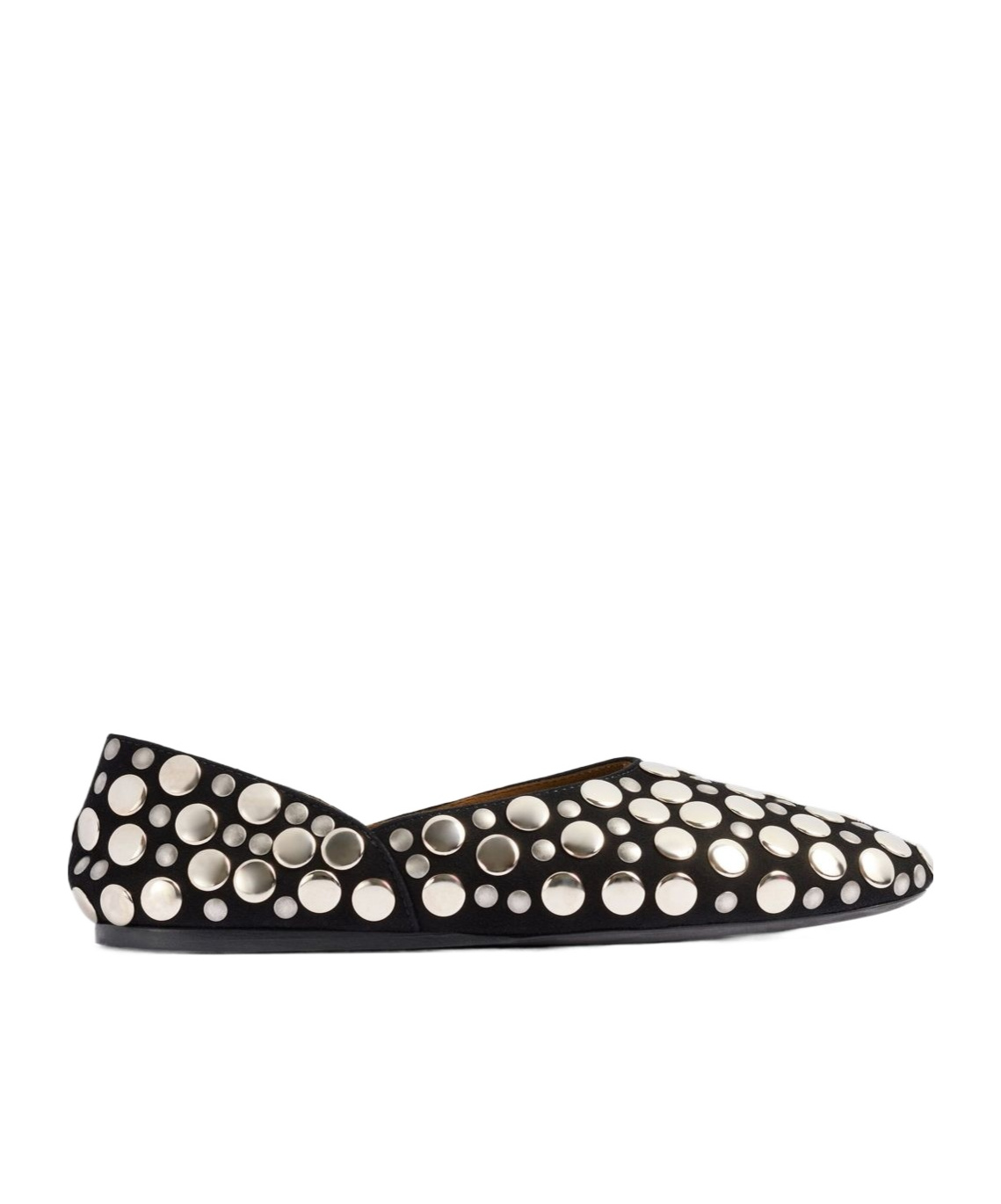Khaite Jane Stud-embellished Leather Ballet Flats In Multi
