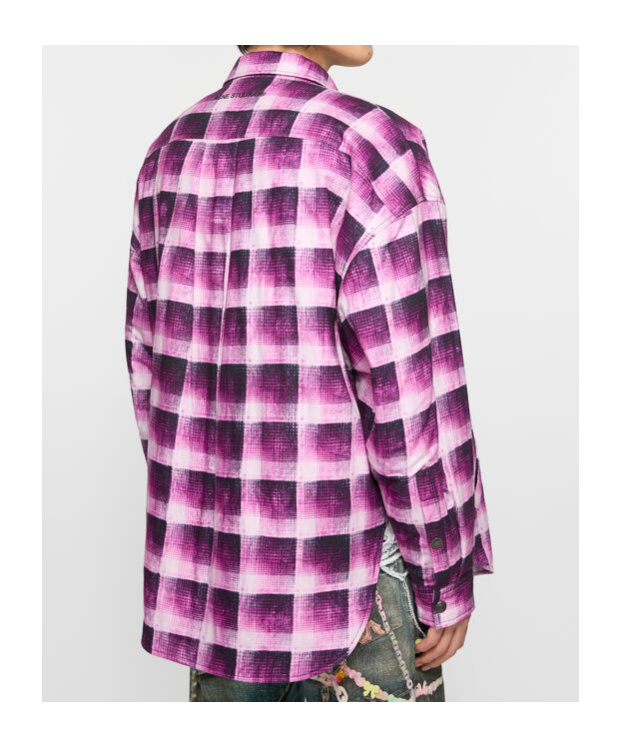 Acne Studios Checked Shirt In Pink