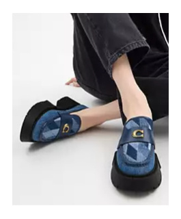 Coach Leah Plateau-loafer Mit Steppung In Multi