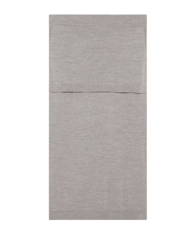Lemaire Knit Detail Skirt In Gray