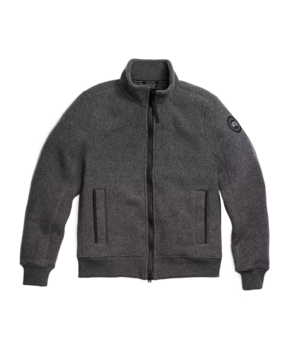Canada Goose Lawson Fleece Jacket Black Label In Gray
