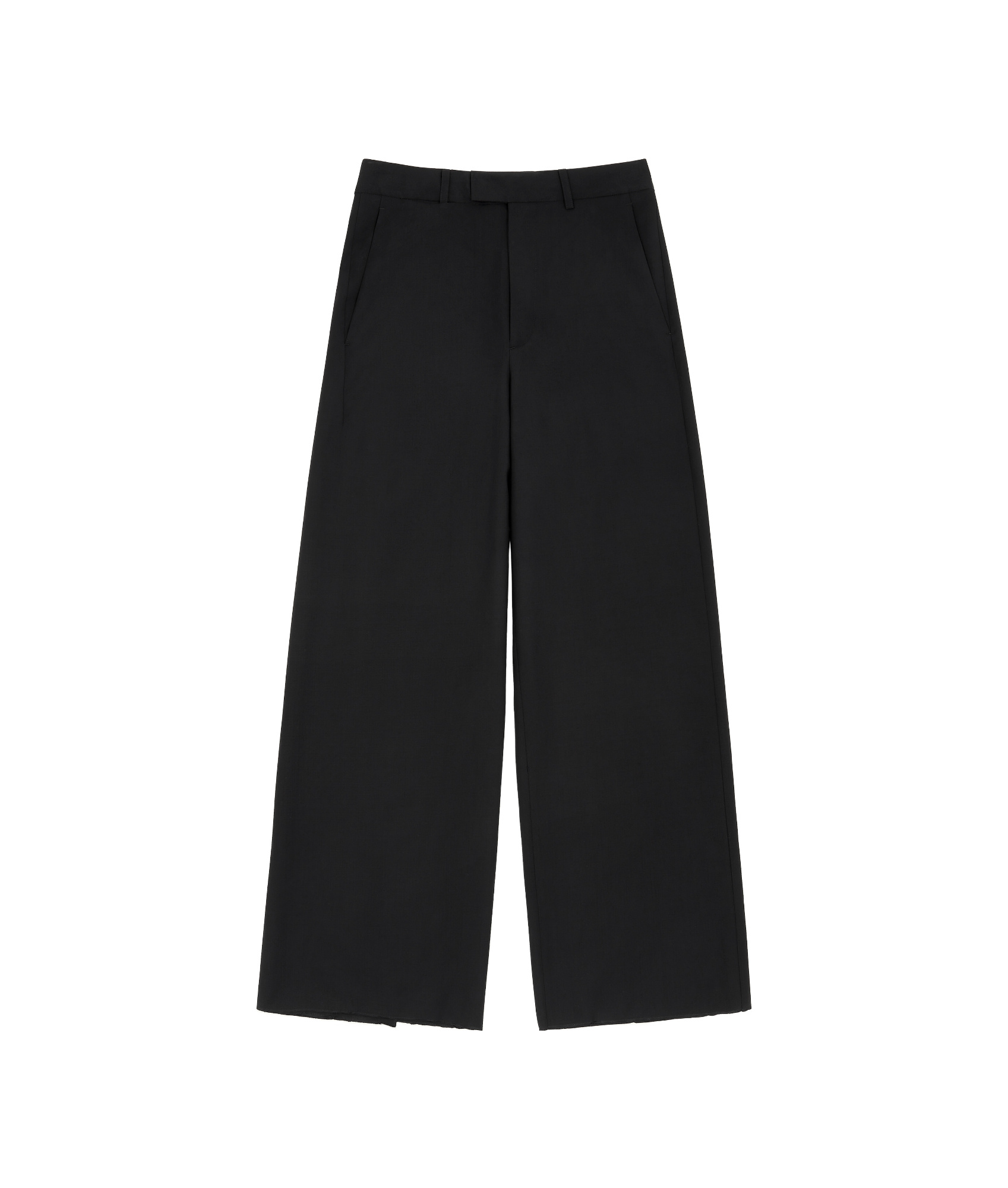 Mm6 Maison Margiela Tailored Wool-canvas Trousers In Black